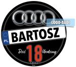 Auto Audi LOGO Opłatek Na Tort 