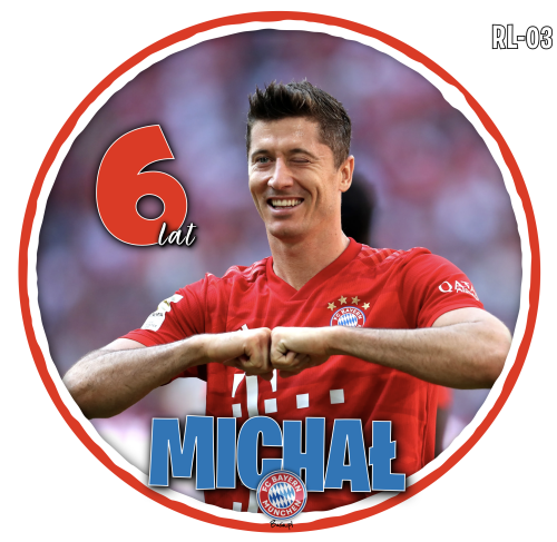 Robert Lewandowski RL09 Opłatek Na Tort
