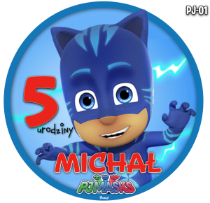 PJ Mask Pidżamersi Opłatek Na Tort