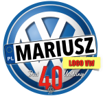 Auto VolksWagen VW LOGO Opłatek Na Tort