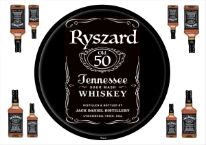 Jack Daniels Opłatek Na Tort Koło