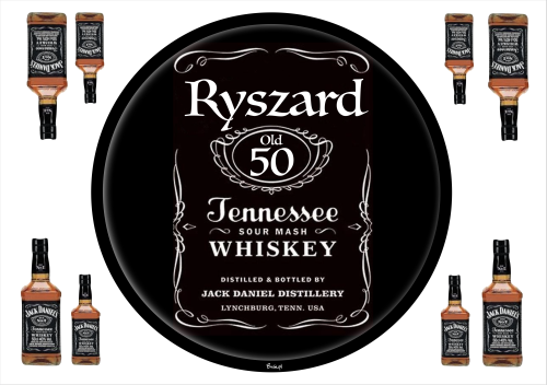 Jack Daniels Opłatek Na Tort Koło