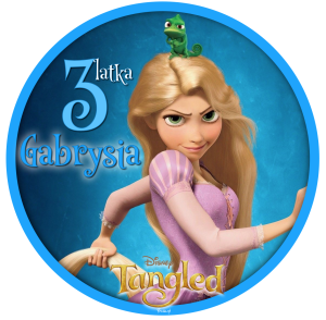 Roszpunka Zaplątani Tangled Opłatek Na Tort