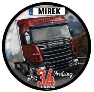 TIR Scania Opłatek Na Tort