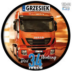TIR IVECO Opłatek Na Tort