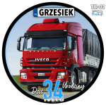 TIR IVECO Opłatek Na Tort