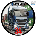 TIR IVECO Opłatek Na Tort