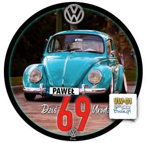 Auto VW WolksVagen Opłatek Na Tort 
