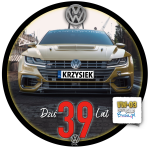 Auto VW WolksVagen Opłatek Na Tort