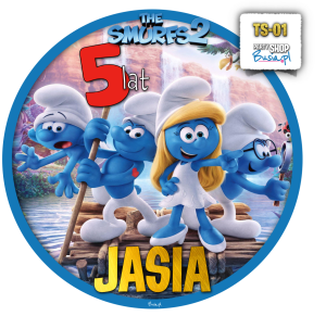 Smerfy Opłatek Na Tort