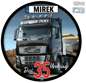 TIR VOLVO Opłatek Na Tort