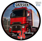 TIR RENAULT Opłatek Na Tort 