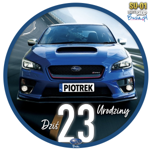 SUBARU Opłatek Na Tort