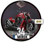 Motor Harley Dawidson Opłatek Na Tort