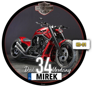 Motor Harley Dawidson Opłatek Na Tort
