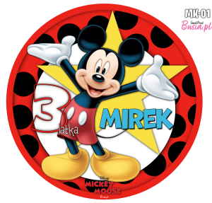 Myszka Miki Opłatek Na Tort