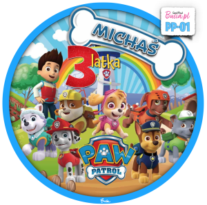 Psi Patrol Opłatek Na Tort 