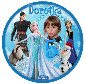 Kraina Lodu Twoje Zdjęcie Opłatek Na Tort