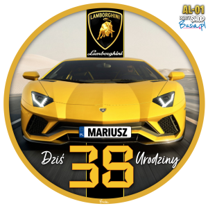 Auto Lamborghini Opłatek Na Tort