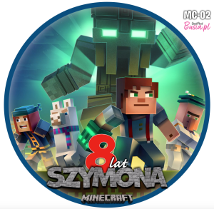 Minecraft Opłatek Na Tort 