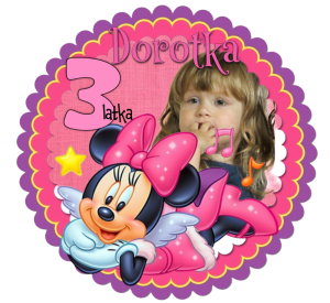 Myszka Mini Twoje Zdjęcie Opłatek Na Tort