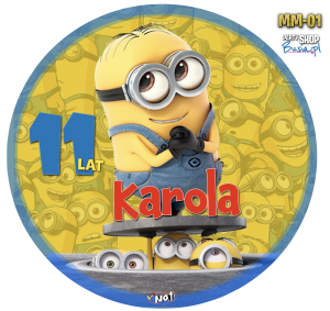 Minionki Opłatek Na Tort