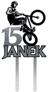 Topper Rower BMX + Imię Wiek dwa kolory