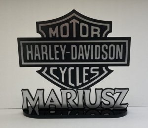 Personalizowany napis na podstawce na tort Harley Dawidson