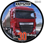 TIR DAF Opłatek Na Tort 