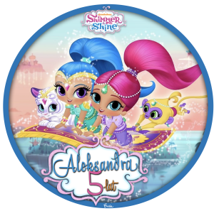 Shimmer and  Shine Opłatek Na Tort 